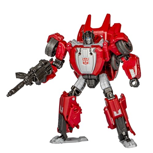 Transformers Toys Studio Series Deluxe War for Cybertron 07 Gamer Edition Sideswipe, 4.5-inch Converting Action Figure, 8+