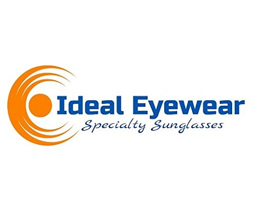 Ideal Eyewear Sun Shield Blue Blocking Fit Over Sunglasses HD Copper Lenses - Wear Over Glasses - Wrap Around (Black Frame, Large)