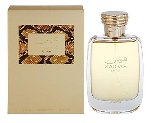 RASASI Hawas For Her - Eau de Parfum 100ML (3.4 OZ) - Premium Arabian Perfume For Women, A Signature Women Perfume Long-Lasting Fragrance For All Day