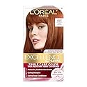 L'Oreal Paris Excellence Crème Permanent Hair Dye, Triple Care Hair Color with Hyaluronic Acid for 100% Gray Coverage, 6R Light Auburn, 1 Kit