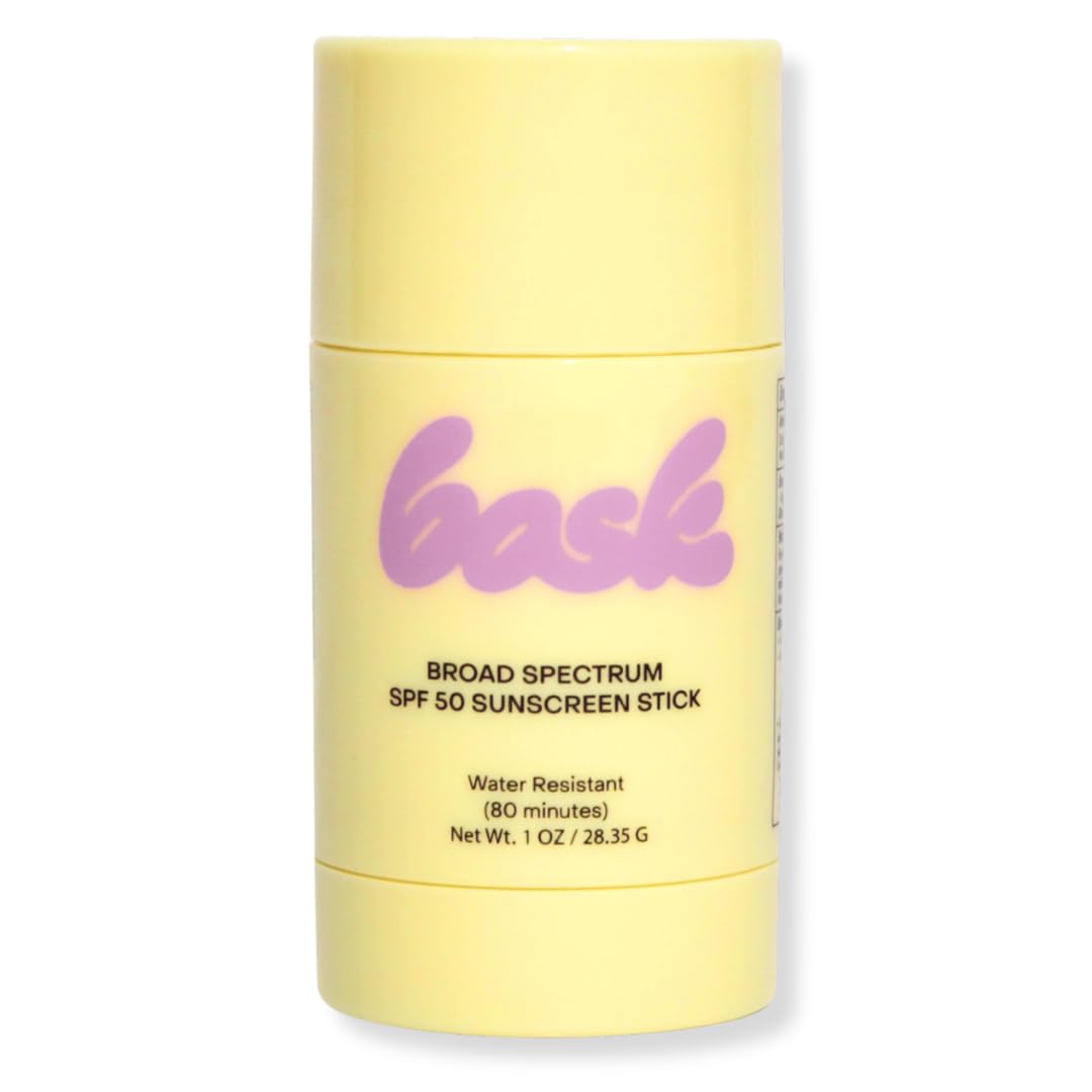 Bask SPF 50 Sunscreen Stick - Fragrance Free, Reef Safe Face & Lip Sunscreen for Broad Spectrum Protection - Dermatologist Recommended, Moisturizing