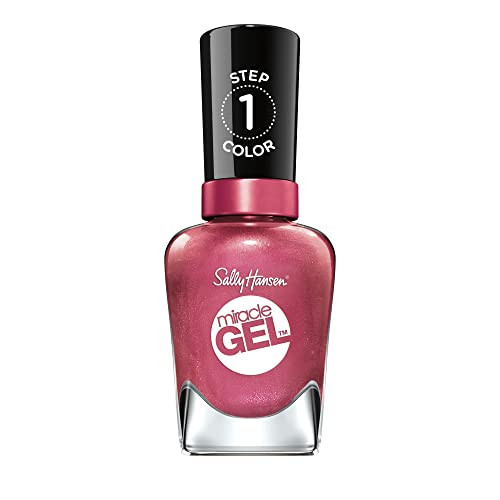 Sally Hansen Miracle Gel Salon Quality Nail Polish | Gel-Like Formula, Two-Step System, No UV Light Needed, Long Lasting | Opaque, Shimmer | 242 Beauty & Personal Care Sally Hansen