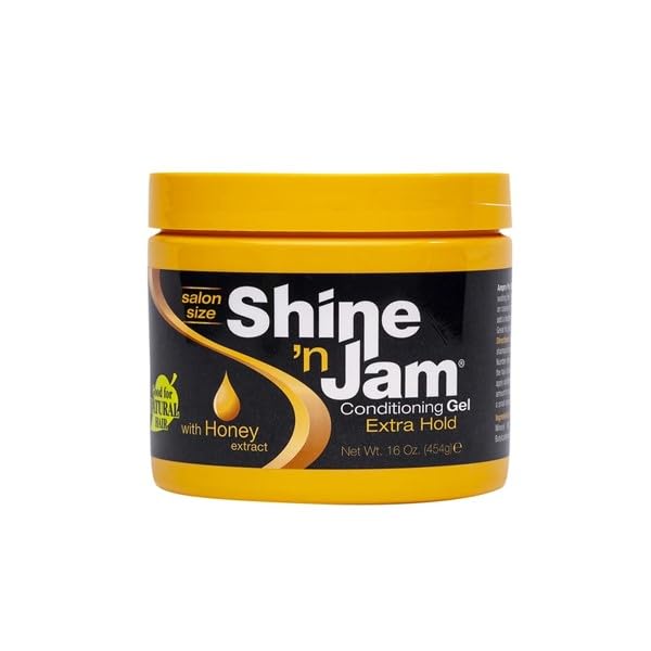 Shine N Jam Conditioning Gel Extra Hold 16 Ounce Jar (473ml) (3 Pack)