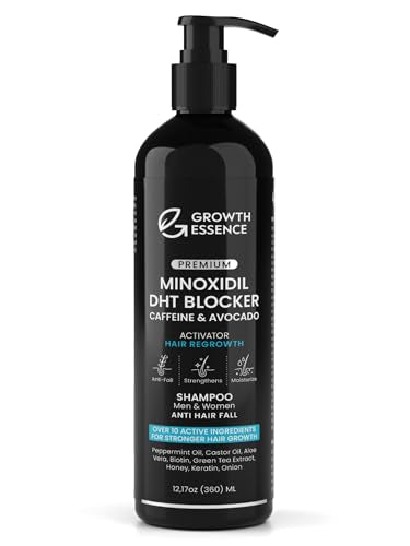 Minoxidil & Biotin Shampoo for Hair Growth - Enriched with Caffeine, Castor Oil & Onion - DHT Blocker for Thicker, Healthier Hair - Strengthening Beauty and Personal Care Growth Essence Default Title