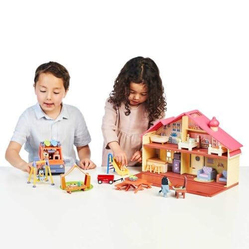 Bluey Family 4-Pack Figures – Bluey, Bingo, Mum & Dad, Poseable Collectible Toys for Kids, Cake Toppers, Gift for Toddlers Ages 3+