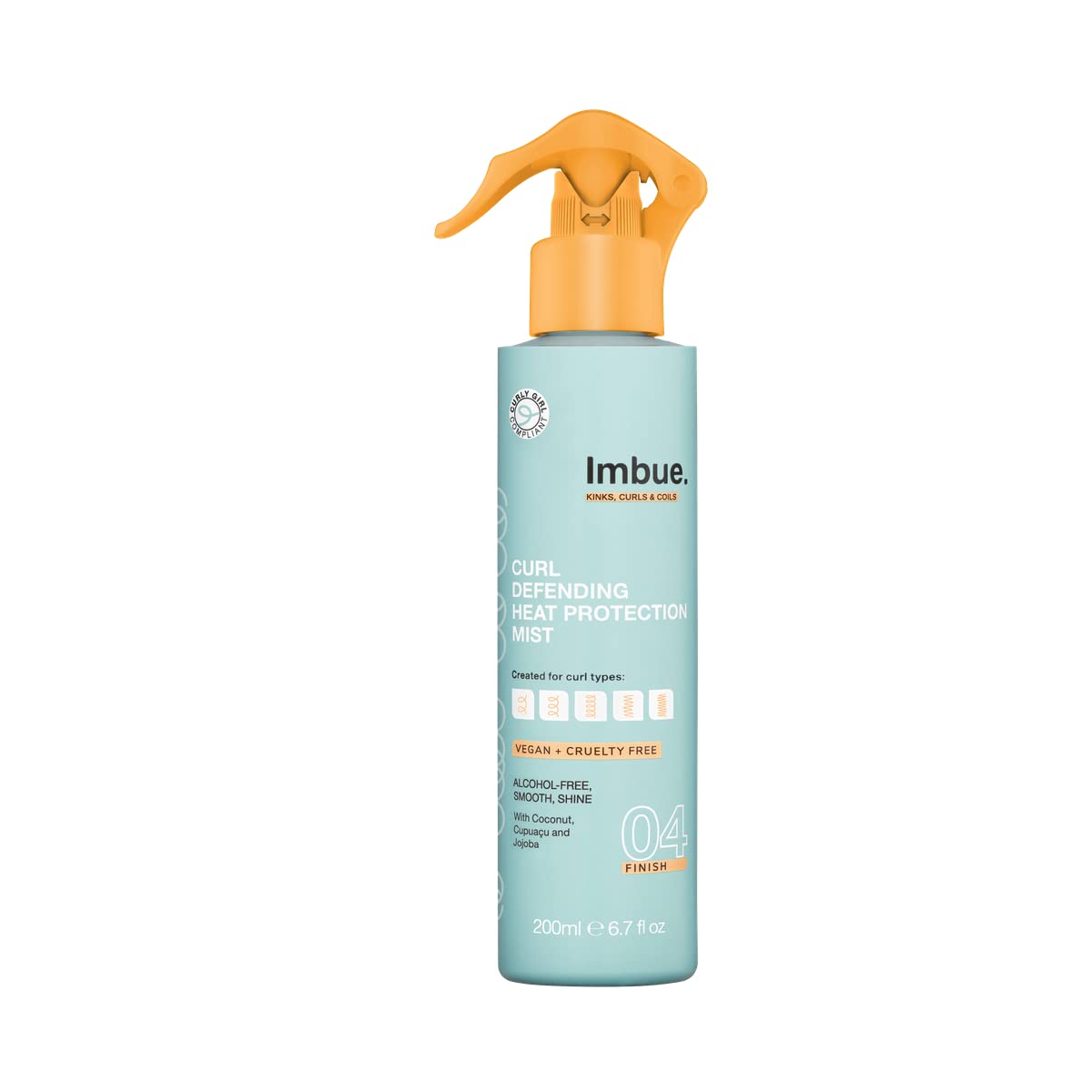 Imbue Heat Protection Spray Mist For Curly Hairs Thermal Protection Anti Humidity Spray Heat protectant- Vegan and Curly Girl Compliant 200 ML Paraben