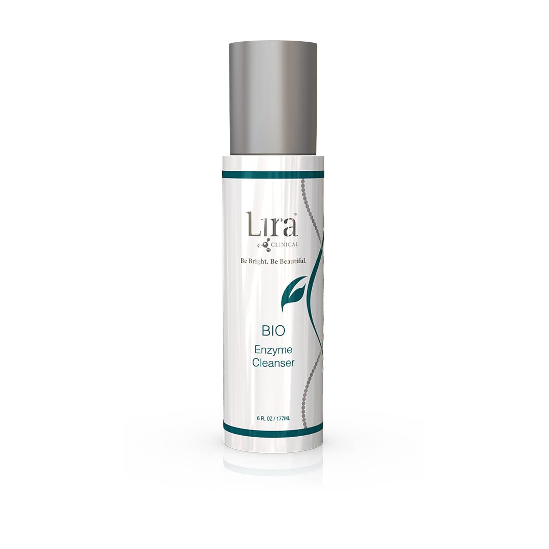 Lira Clinical BIO Enzyme Cleanser for Oily Skin Control -  Hydrophilic Exfoliating Facial Cleanser - Deep Cleansing Skincare and Hydrating Care - 6 Oz