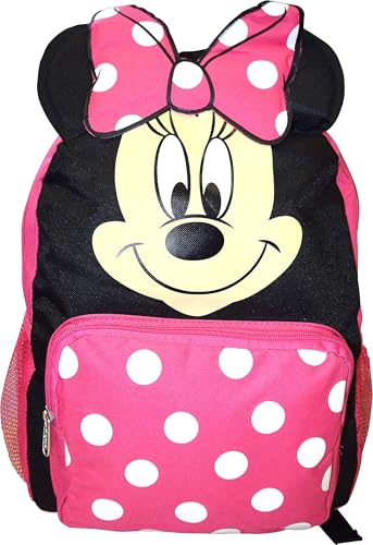 Ruz Minnie Mouse Big Face School Bag Backpack (12-Inch)