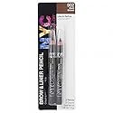 NYC Brow and Liner Pencil Set, Dark Brown 1 Pair