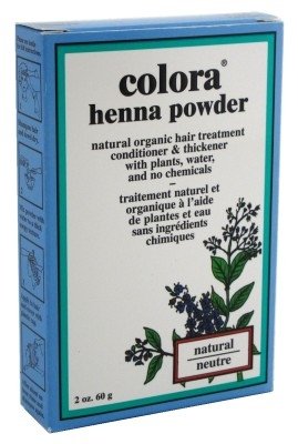 Colora Henna Powder Hair Color Natural 2 Ounce (59ml) (3 Pack)