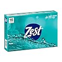 Zest Bar Soap - Enriched with Vitamin E - Moisturizing Body Soap - Gentle Soap - Paraben-Free Soap Bar - Suitable for All Skin Types - Aqua - 16 Pc