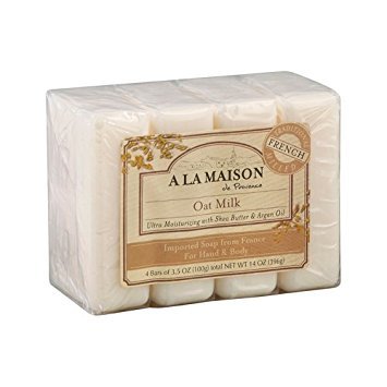 A LA MAISON Bar Soap Oat Milk Value 4 Ct