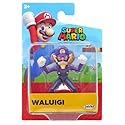 Super Mario Action Figure 2.5 Inch Waluigi Collectible Toy - Packaging May Vary