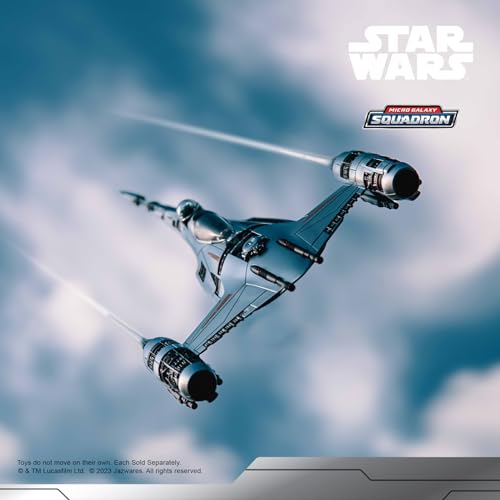 Star Wars Micro Galaxy Squadron The Mandalorian's N-1 Starfighter - 5-Inch Starfighter Class Vehicle with 1-Inch Micro Figure Accessory