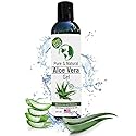 Earth's Daughter Organic Aloe Vera Gel from Fresh Cut 100% Pure Organic Aloe leaves - Fast Absorbing for Face, Skin, Hair & Body - Vegan, Unscented