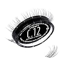 Lashify Curl 12mm Gossamer DIY Eyelash Extensions Refill, Black, Easy False Eyelashes for a Natural Look
