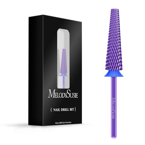 MelodySusie Super Long 5 in 1 Nail Drill Bits, 3/32'' Carbide Tungsten Bits, Suitable for Manicure Pedicure Cuticle Gel Polishing, Professional Beauty and Personal Care MelodySusie Default Title