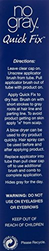 No Gray Quick Fix, Light Brown, Instantly Hide Gray Roots, Easy to Use 3 Comb Applicator, Compact & Travel Friendly