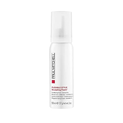 Paul Mitchell Sculpting Foam, Touchable, Flexible Hold + Frizz Control, For All Hair Types, 2 oz