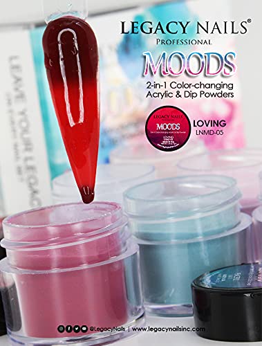 Legacy Nails Professional COLLECTION Acrylic Powder Kit 6 Colors Nail Art Set for Manicure DIY for Dip & Acrylic Nail Extensions (MOOD COLLECTION) Beauty & Personal Care LEGACY NAILS