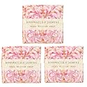 Greenwich Bay Trading Co. Botanic 1.9oz Soaps, Rosewater & Jasmine, 3 Pack