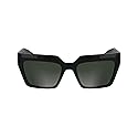 KARL LAGERFELD Women's Sunglasses KL6181S - Black with Solid Smoke Lens