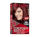Revlon Colorsilk Beautiful Color Permanent Hair Color, Long-Lasting High-Definition Color, Shine & Silky Softness with 100% Gray Coverage, Ammonia