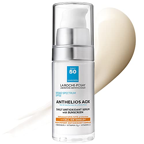 La Roche-Posay Anthelios AOX Daily Antioxidant Serum with SPF, Face Moisturizer with Sunscreen and Vitamin C & E, Oil Free Face Sunscreen Beauty and Personal Care La Roche-Posay Default Title