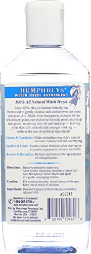 Humphreys Witch Hazel Astringent 8 Ounce