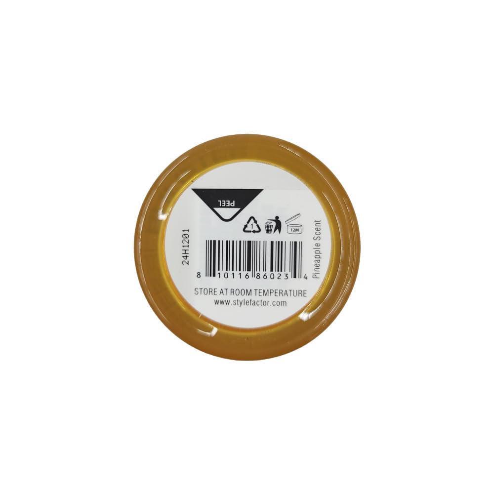 Style Factor EDGEBOOSTER Strong Hold Water-Based Pomade 0.85 Oz Mini Travel Size (0.85 Fl Oz (Pack of 1), Pineapple)