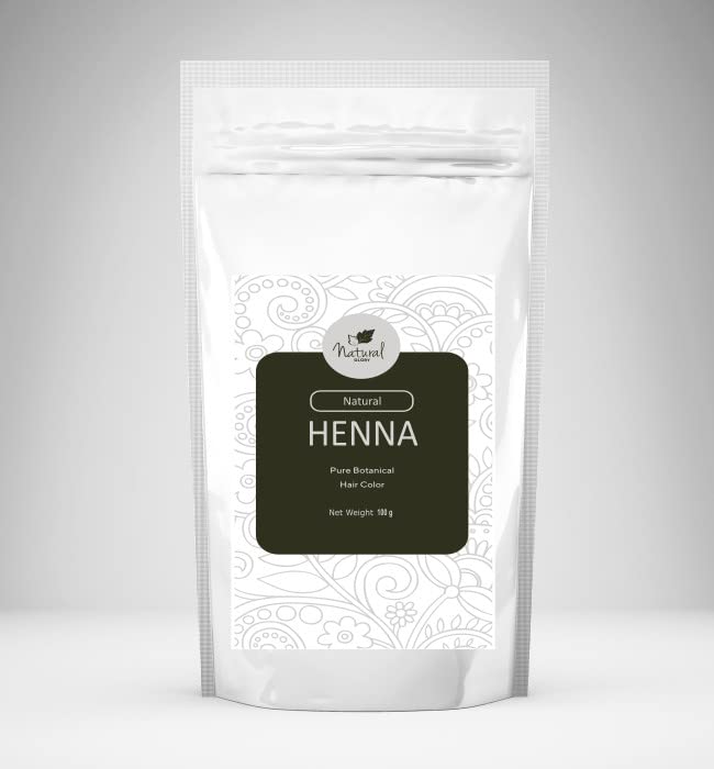Natural Glory Pure Natural Henna (100 Gms) Leaves Reddish color