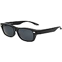 Solar Shield Dioptics Solar shield Fits over Sunglasses (FO-056) UnisexWay shape Black glossy frame,Smoke lenses 54 mm,Gray,SS FO-056