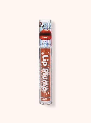 Absolute New York Lip Plump Jewel Glimmer Gloss, 0.085-Fluid Ounce, Topaz