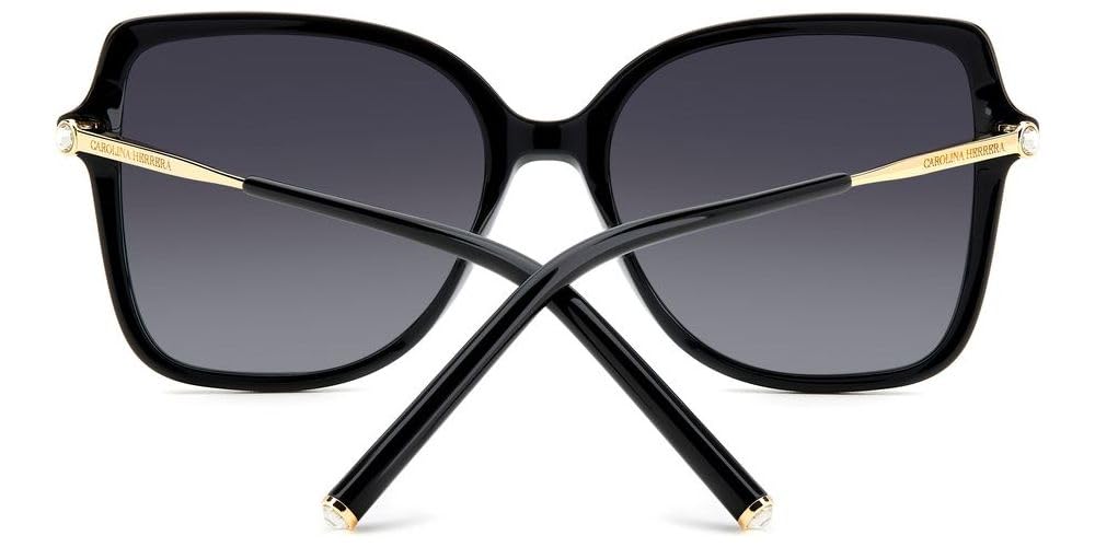 Carolina Herrera HER 0179/S Black Gold/Dark Grey Shaded 55/17/145 women Sunglasses