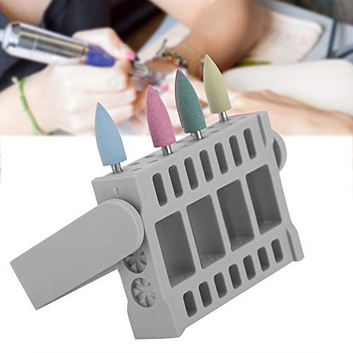 Rotekt 16Holes Manicure Drill Bits Holder Container Display Case Nail Grinding Head Storage Box(01) Beauty & Personal Care Rotekt