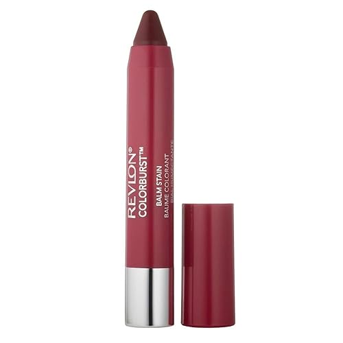 Revlon Lip Balm, Tinted Lip Stain, Face Makeup with Lasting Hydration, Infused with Shea Butter, Mango & Coconut Butter, Shimmer Finish, 030 Smitten