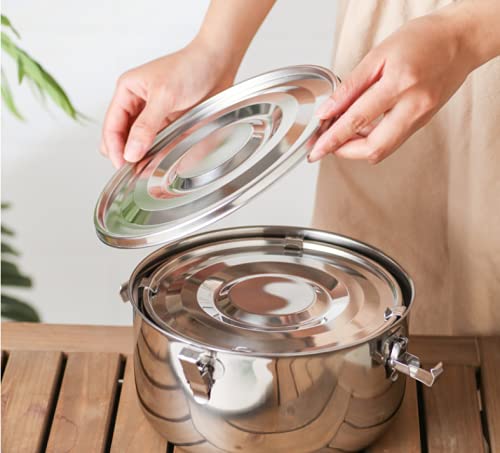 3 Pcs Premium Stainless Steel Food Storage Containers 304 Grade The Original Leak-Proof, Airtight, Smell-Proof - Perfect For Camping Trips, Lunches…