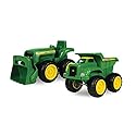 TOMY John Deere Vehicle Set - Includes Dump Truck Toy and Tractor Toy with Loader - Kids Outdoor Toys - Kids Construction and Sandbox Toys - 6 Inches…