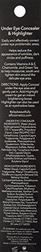e.l.f. Cosmetics Cosmetics Cosmetics Undereye Concealer & Highlighter, Dual-Ended Stick Conceals blemishes & Brightens Skin, Medium