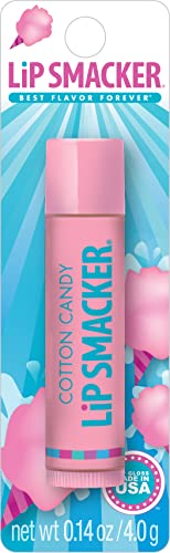 Lip Smacker Flavored Lip Balm, Flavored Moisturizing, Smoothing Soft Shine, Hydrating & Protecting Fun Tasty Flavors, Cruelty-Free & Vegan - Cotton
