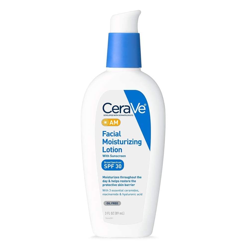 CeraVe Facial Moisturizing Lotion AM 3 oz (Pack of 3)