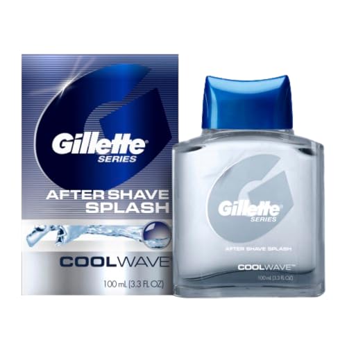 Gillette Series Cool Wave After Shave, Aftershave for Men, After Shave Cologne Men, 3.3 fl oz, 100 ml, After Shave Lotion for Men, Post Shave Balm Beauty and Personal Care Gillette Default Title
