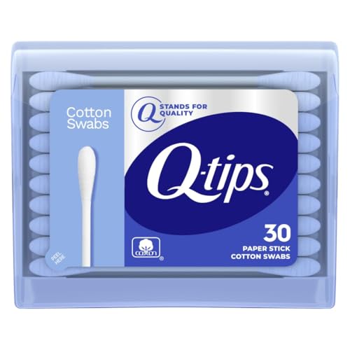 Q-tips Swabs Travel Pack,30 Count, Pack of 1 blue Beauty and Personal Care Q-tips Default Title