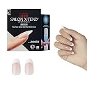 Kiss Salon X-tend, Press-On Nails, Nail glue included, Pure', Light White, Medium Size, Oval Shape, Includes 30 Nails, 5Ml Led Soft Gel Adhesive, 1 Beauty & Personal Care KISS