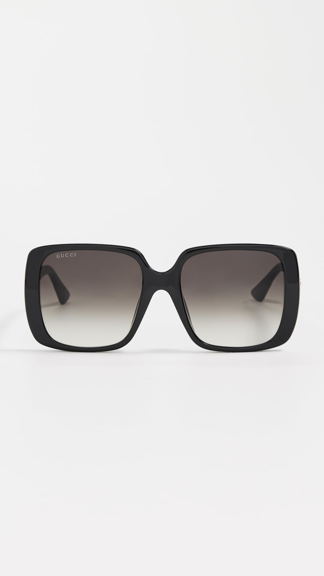 Gucci Women's Square Sunglasses, Black-Black-Grey, One Size