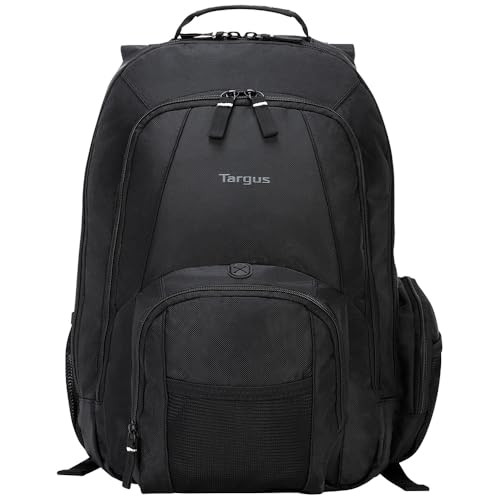 Targus 16 Inch Groove Laptop Backpack, Black - Fits Most Laptops up to 16", Water Resistant Travel Backpack for Business Commuters and Travel (CVR600)