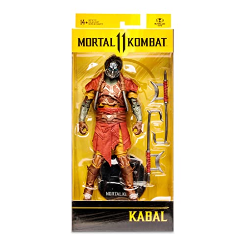 McFarlane Toys - Mortal Kombat 7IN Figures WV10 - KABAL (Rapid RED)