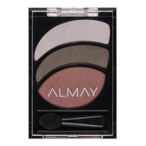 Almay Shadow Trio Palette, Longlasting Smoky Eyeshadow Makeup, Three Shades, Hypoallergenic, 010 Mulberry Moonlight, 0.087 oz