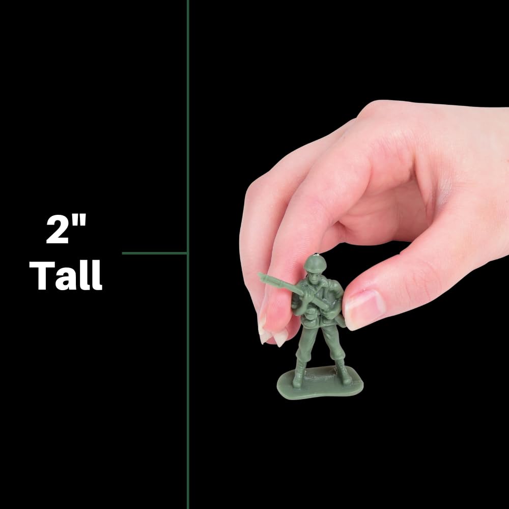 U.S. Toy Green Army Men Soldiers Set – 36 Pc Classic Military Action Figures for Kids, Party Favors & Collectibles, Ages 3+