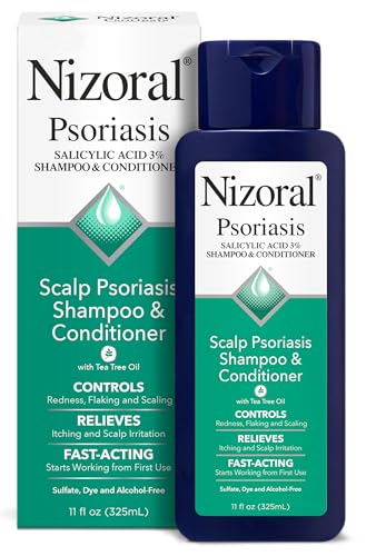 Nizoral Psoriasis Shampoo & Conditioner, 11 Oz, Gentle Scalp Treatment, Relieves Itching and Flaking, Redness and Scaling Effective Scalp Psoriasis Beauty and Personal Care Nizoral Default Title